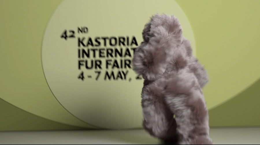 Fluffy is the trademark of the 42nd KASTORIA International Fur Fair (May 4-7).